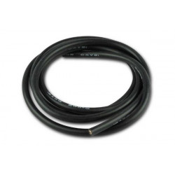 Cable de silicone - 4mm² x 1.000mm - noir