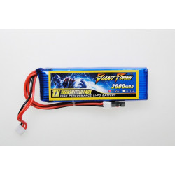 Giant Power battery LIPO 2600mAh 7.4V TX (17x31x100mm) (GN-LP2S2600-TX)
