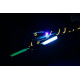 HP 450 Tail Blades - Glow in the dark with 5mm UV LED 59,6mm
