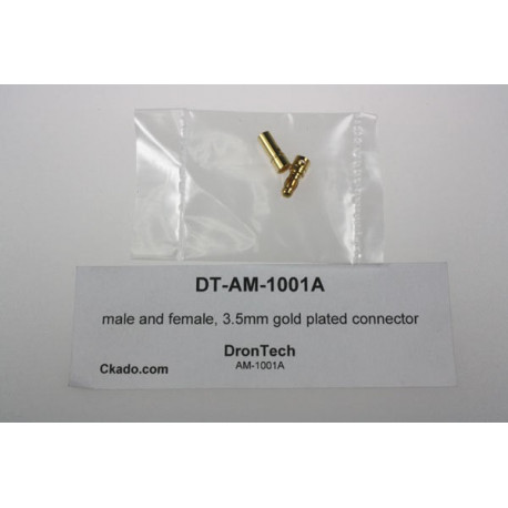 male and female, 3.5mm gold plated connector
