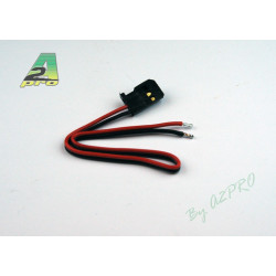 Cordon accu male Futaba 17cm - cable 0.30mm² (10 pieces)