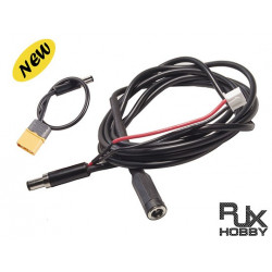 RJXHOBBY FPV Drone Battery soft silicone Extension Lead 1.5mX3.5mm (for Fat Shark and other brand battery)