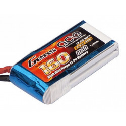 Gens ace 160mAh 7.4V 30C 2S1P Lipo Battery Pack - F3P Packs (B-30C-160-2S1P)