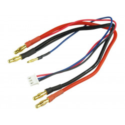 Cable de charge contact PK diam 4.0mm 2.5mm2 pour hardcase 2S LiPo XH (610004XH)