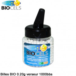 BIOCELS - BIO-Degradable 0.20g bottle 1000 bbs (white)