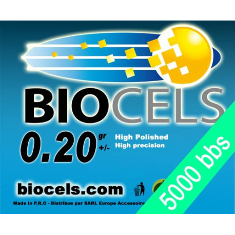 Biocels - BIO-Degradable 0.20g white bag of 5000 bbs