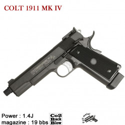 COLT 1911 MK IV GBB full metal 19BBs - GBB - Co2 - 6mm - 1.4 J.