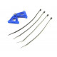 Tail Support Reforcement blue for 3x6mm or 4x6mm CF rod (UP8001-B)